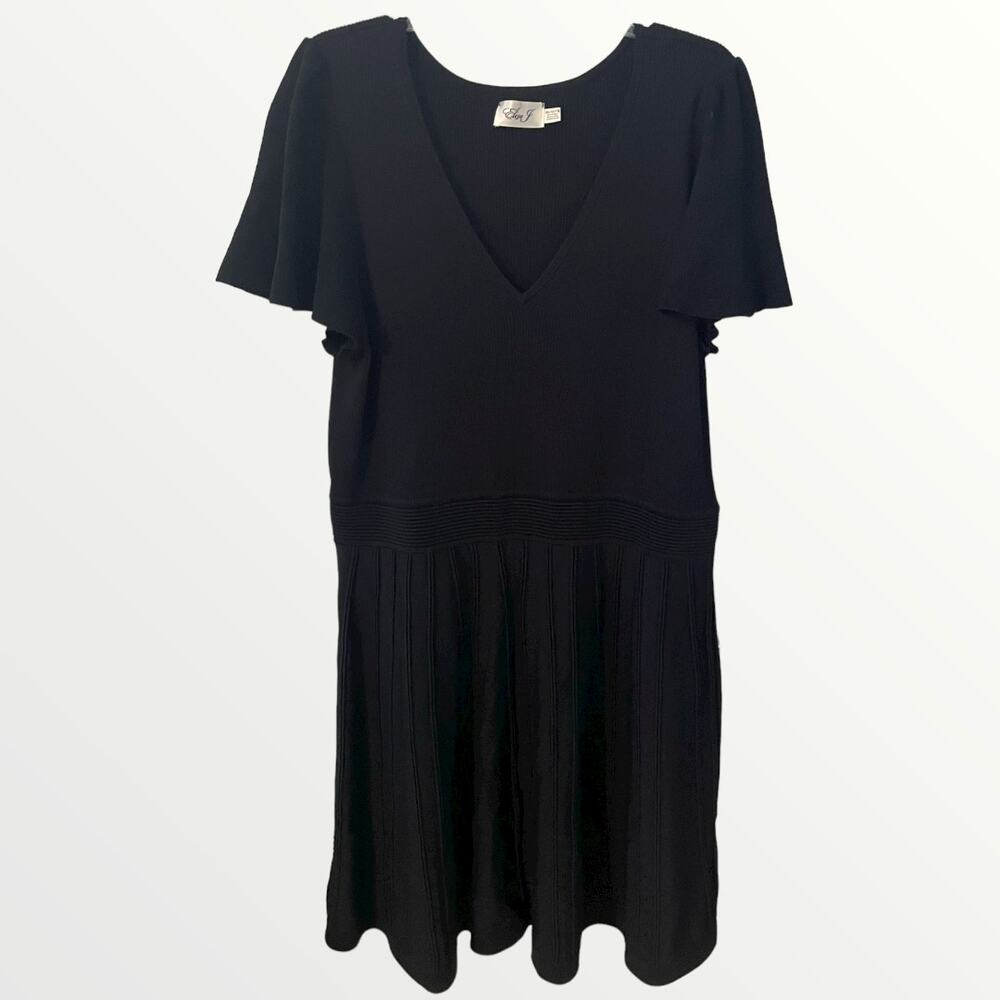 Eliza J Black Knit dress sz XXL EUC rare sizing